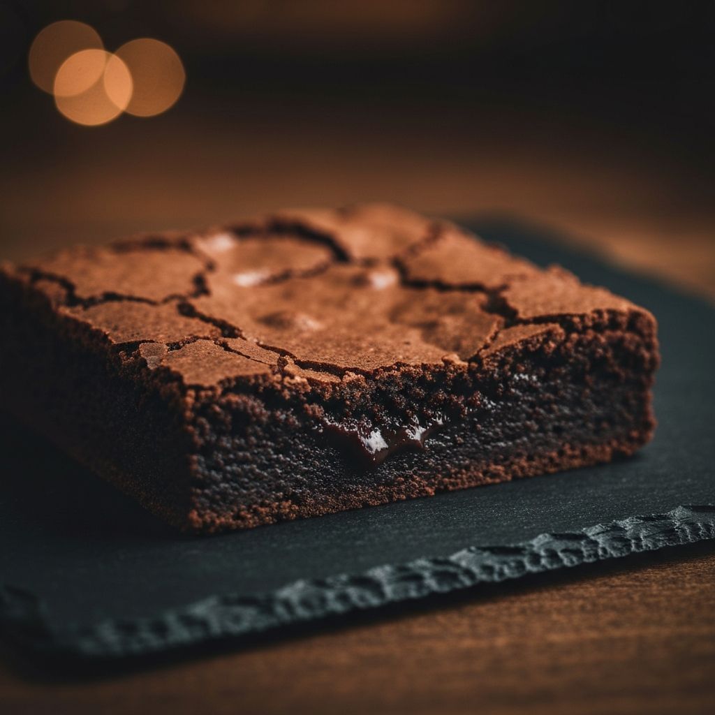 Delicious chocolate brownie